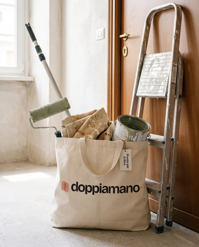 Borsa doppiamano pronta per il ritiro